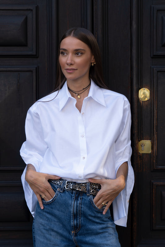 Camicia bianca Oxford