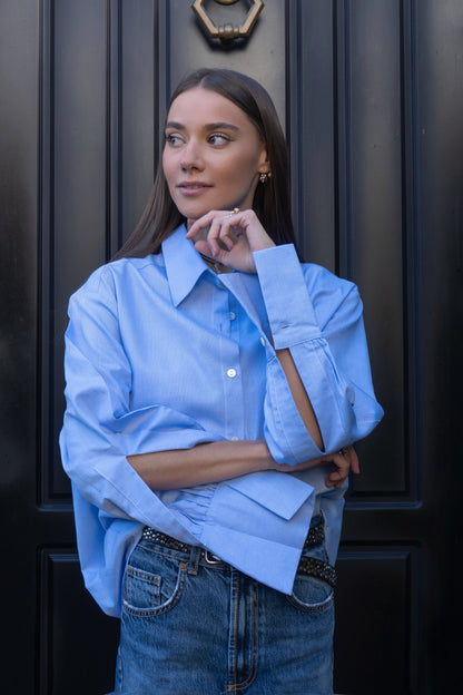 Camicia azzurra Oxford